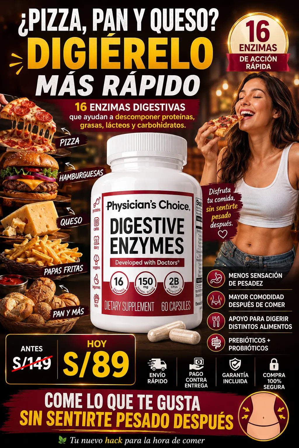 Physician's CHOICE Enzimas digestivas