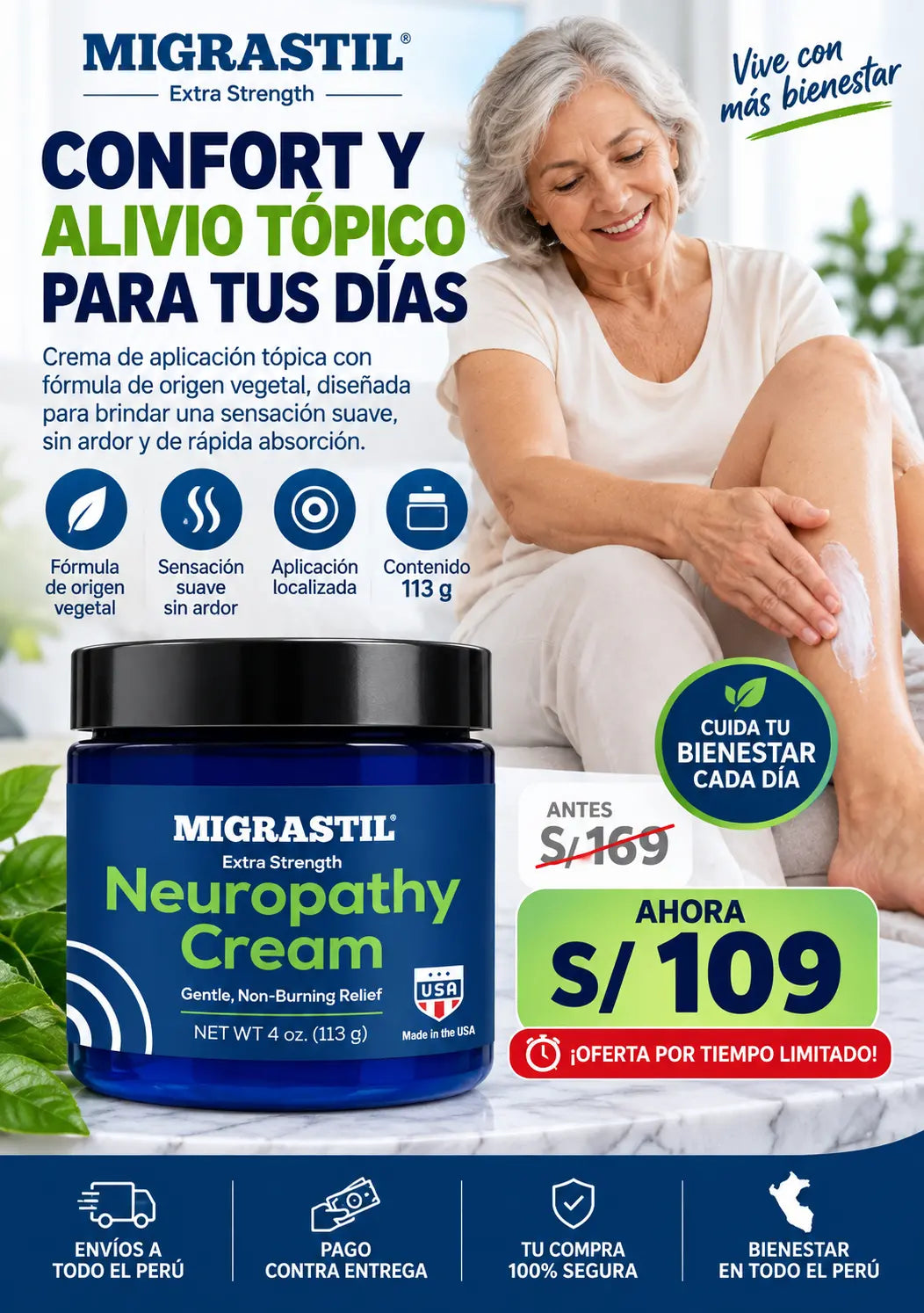 MIGRASTIL Extra Strength Neuropathy Cream