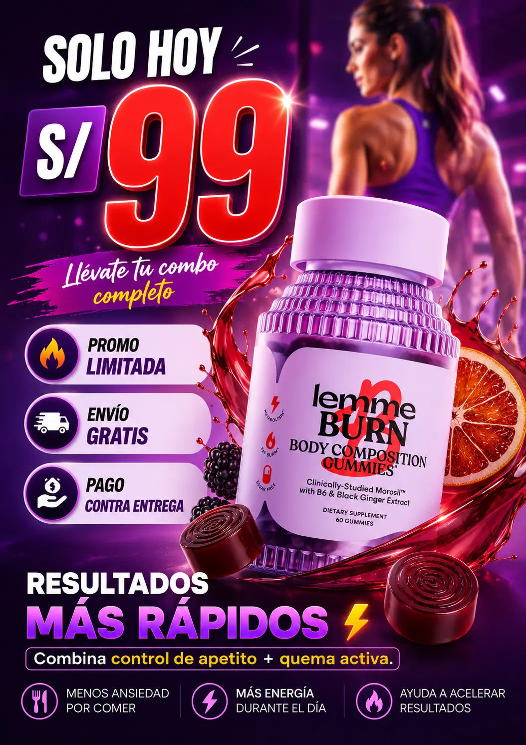 Metabolismo, apoyo a los antojos y control de peso